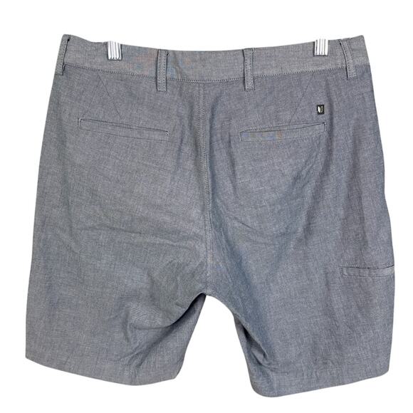 Linksoul Men's Cotton Golf Performance Shorts Heather Blue Size 32 Athleisure - Picture 2 of 7